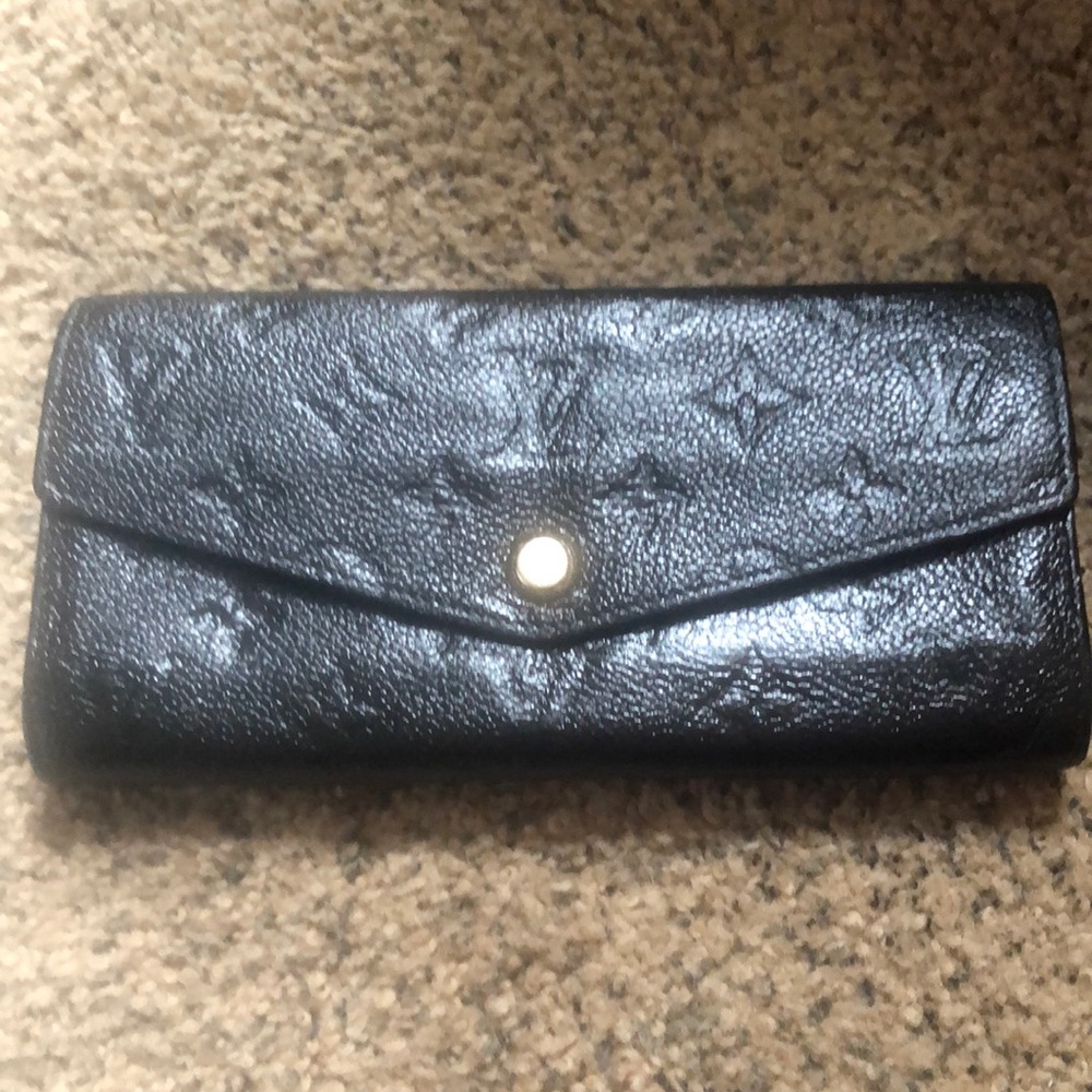 Monogram Empreinte Portefeuille Curieuse Long Wallet (RE-PAINTED BLACK)